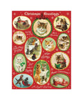 Cavallini - 240 pc Mini Puzzle Christmas Cat