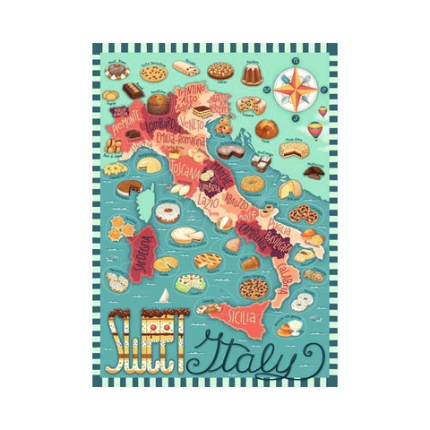 Ravensburger - Map of Italy - Sweet 1000pc puzzle