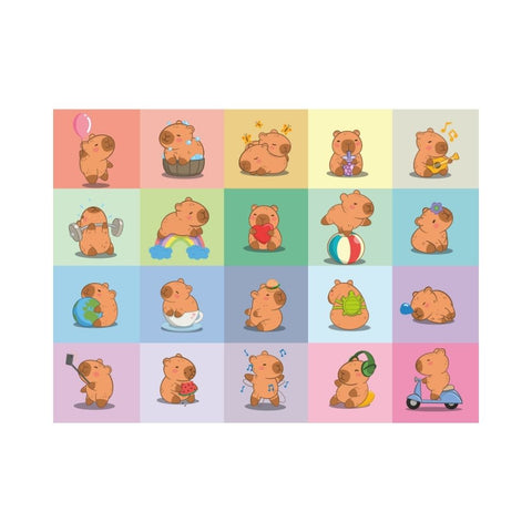 Ravensburger - Cute Capybaras 100pc puzzle