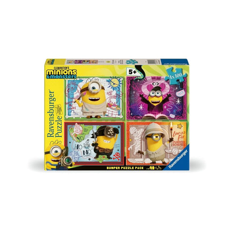 Ravensburger - Minions 3 Bumper Pack 4x100 pieces
