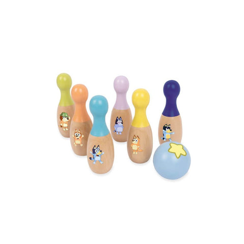 Bluey Wooden Skittle Set1
