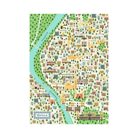 Ravensburger - Map Of Seville Puzzle 1000pc puzzle