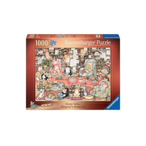 Crazy Cats Bingley's Bookclub 1000 piece puzzle