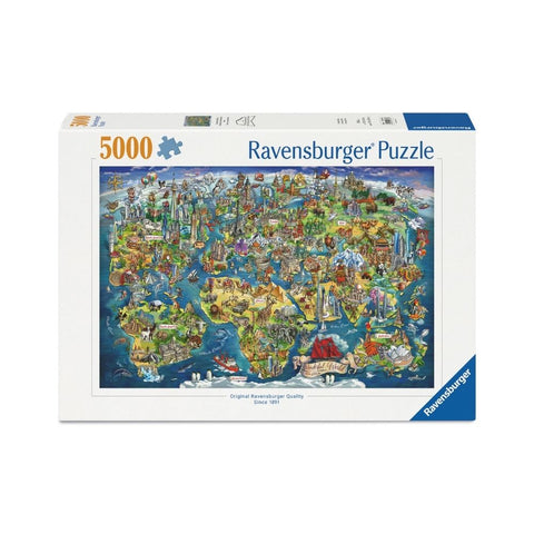 Ravensburger - Illustrated World Map 5000pc
