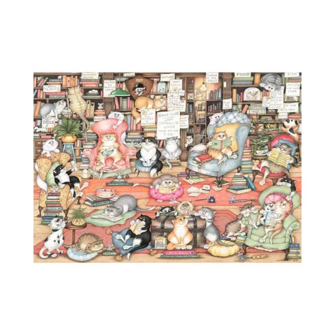 Crazy Cats Bingley's Bookclub 1000 piece puzzle