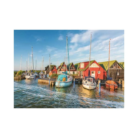 Colourful Harbourside Ahrenshoop Germany 1000-piece puzzle