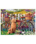Cute Dogs In The Garden 500 piece puzzle