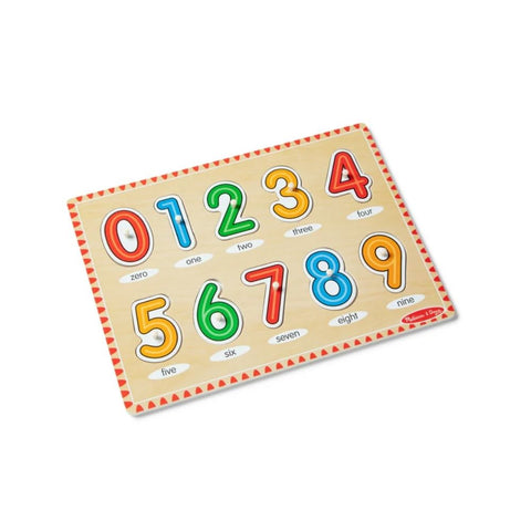 Melissa & Doug - Lift & See Numbers Peg Puzzle