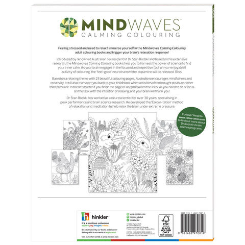 Mindwaves Calming Colouring Australiana