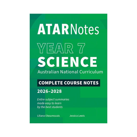 ATAR Notes Year 7 Science Complete Course Notes (2026-2028)