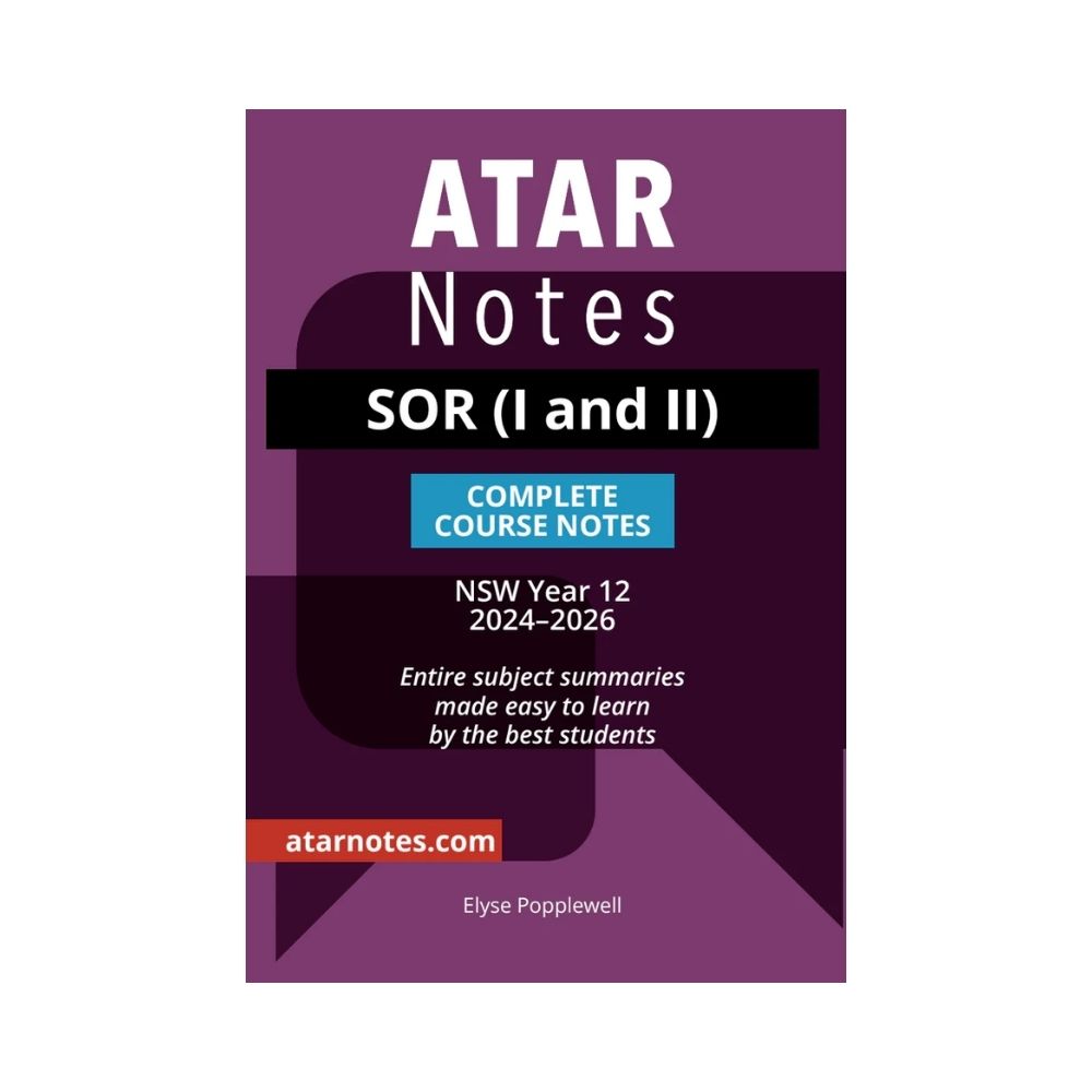 ATAR Notes - HSC Year 12 Studies of Religion (SOR 1 and 2) Complete Co ...