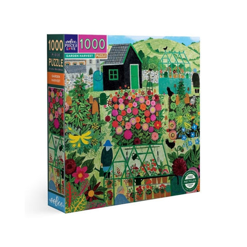 eeBoo - Garden Harvest  1000pc puzzle 
