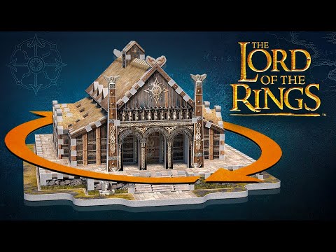 Wrebbit - 3D Puzzle - Lord of the Rings, Golden Hall Edoras