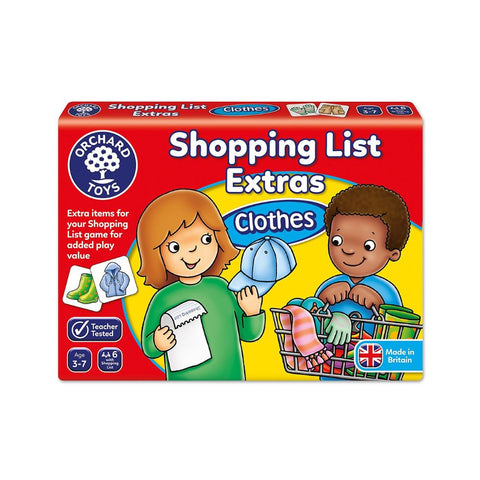 Orchard Toys Shopping List Extras Clothes