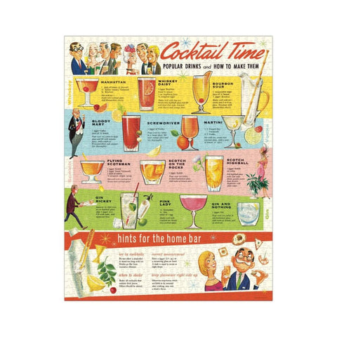Cavallini & Co. - Cocktails Vintage 1000pc Puzzle