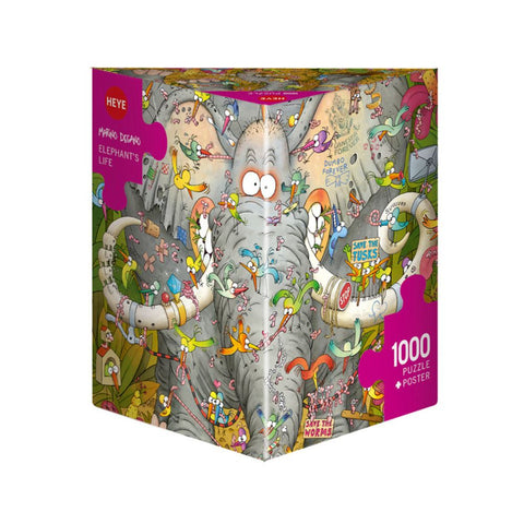 irdHeye - Elephants Life Marino Degano 1000pc Puzzle