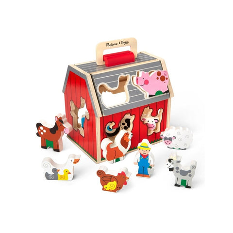 Melissa & Doug Take-Along Sorting Barn