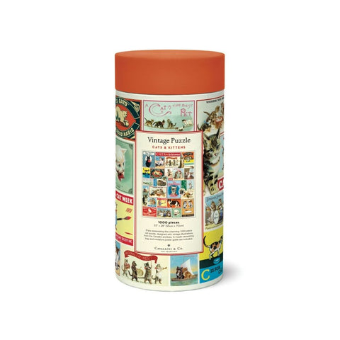 Cavallini and Co. 1000pc Puzzle Cats and Kittens Vintage Puzzle