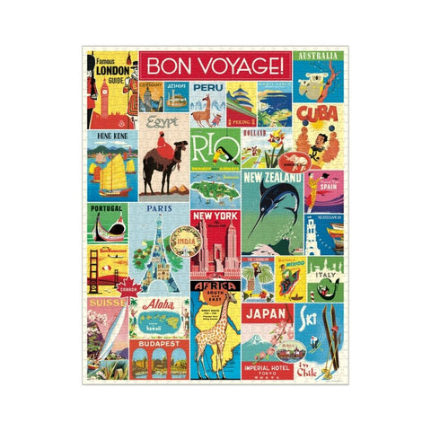 Cavallini & Co - Vintage Travel 1000pc Puzzle