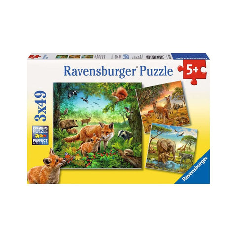 Ravensburger - Animals of the Earth 3x49pc Puzzle