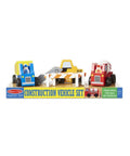 Melissa & Doug Classic Wooden Toy Construction Vehicle Set
